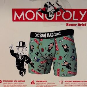 Monopoly Boxer Briefs - Mint Green